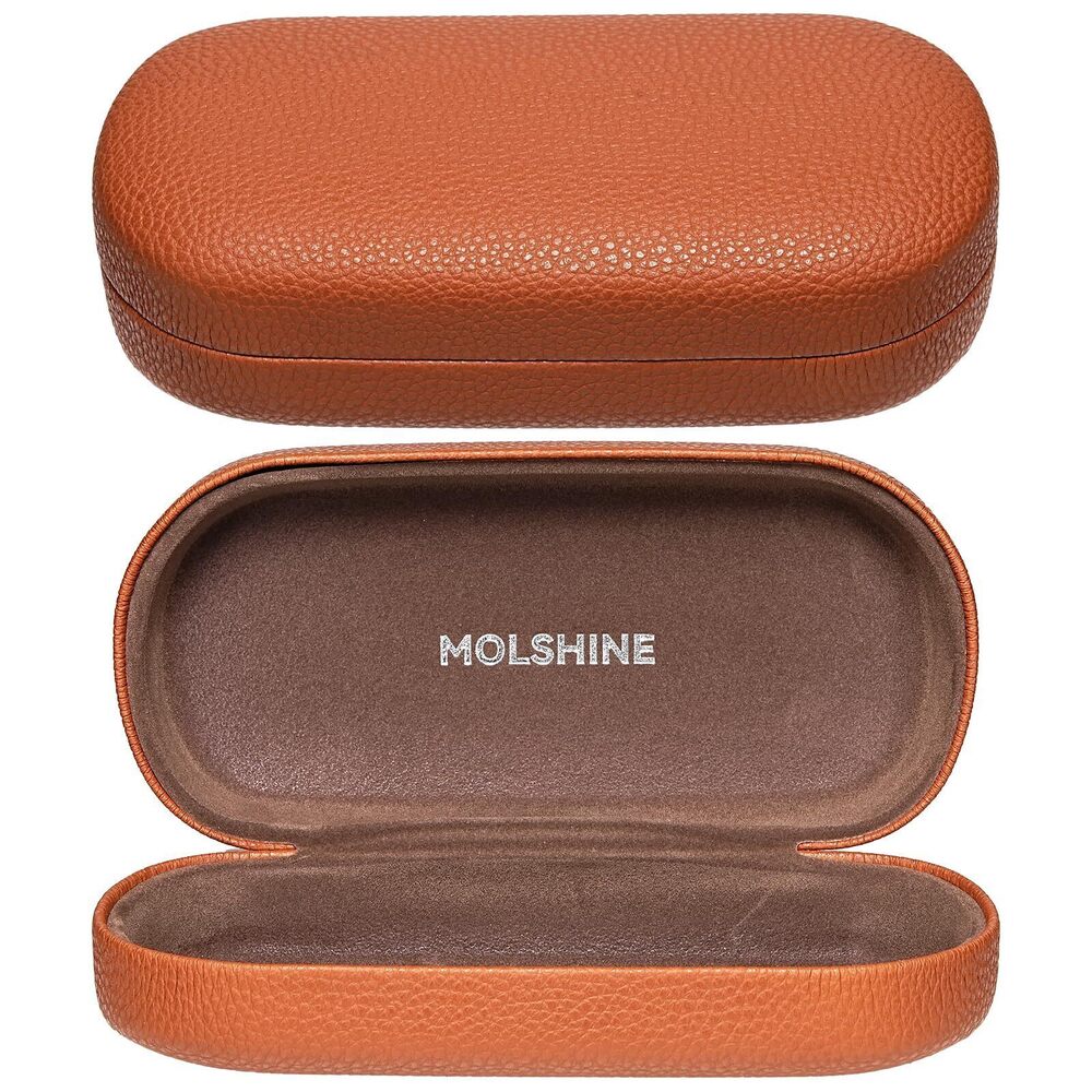 8230 Hard Shell Leather Sunglasses Case,Classic Large Glasses Case